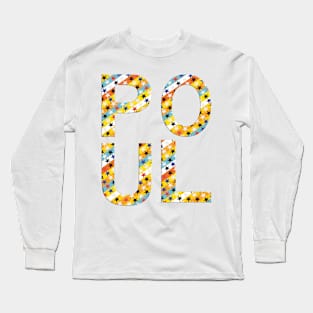 Poul, name, typography Long Sleeve T-Shirt